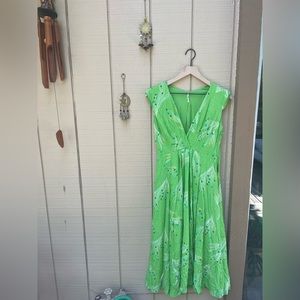 Free people green midi dress